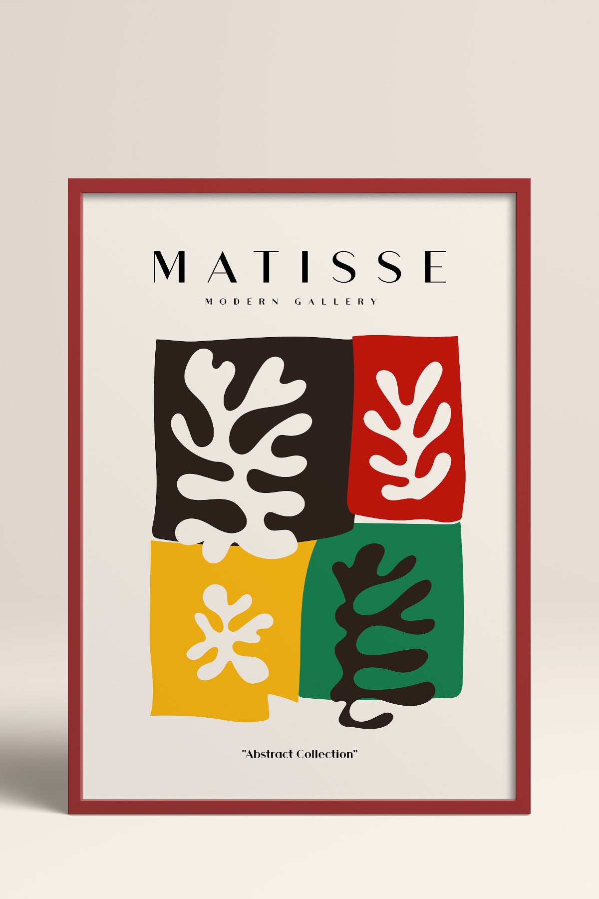 HOMEPACK Ahşap Çerçeveli Tablo Çerçeveli Poster Sanatsal Modern Duvar Dekoru MATISSE-11