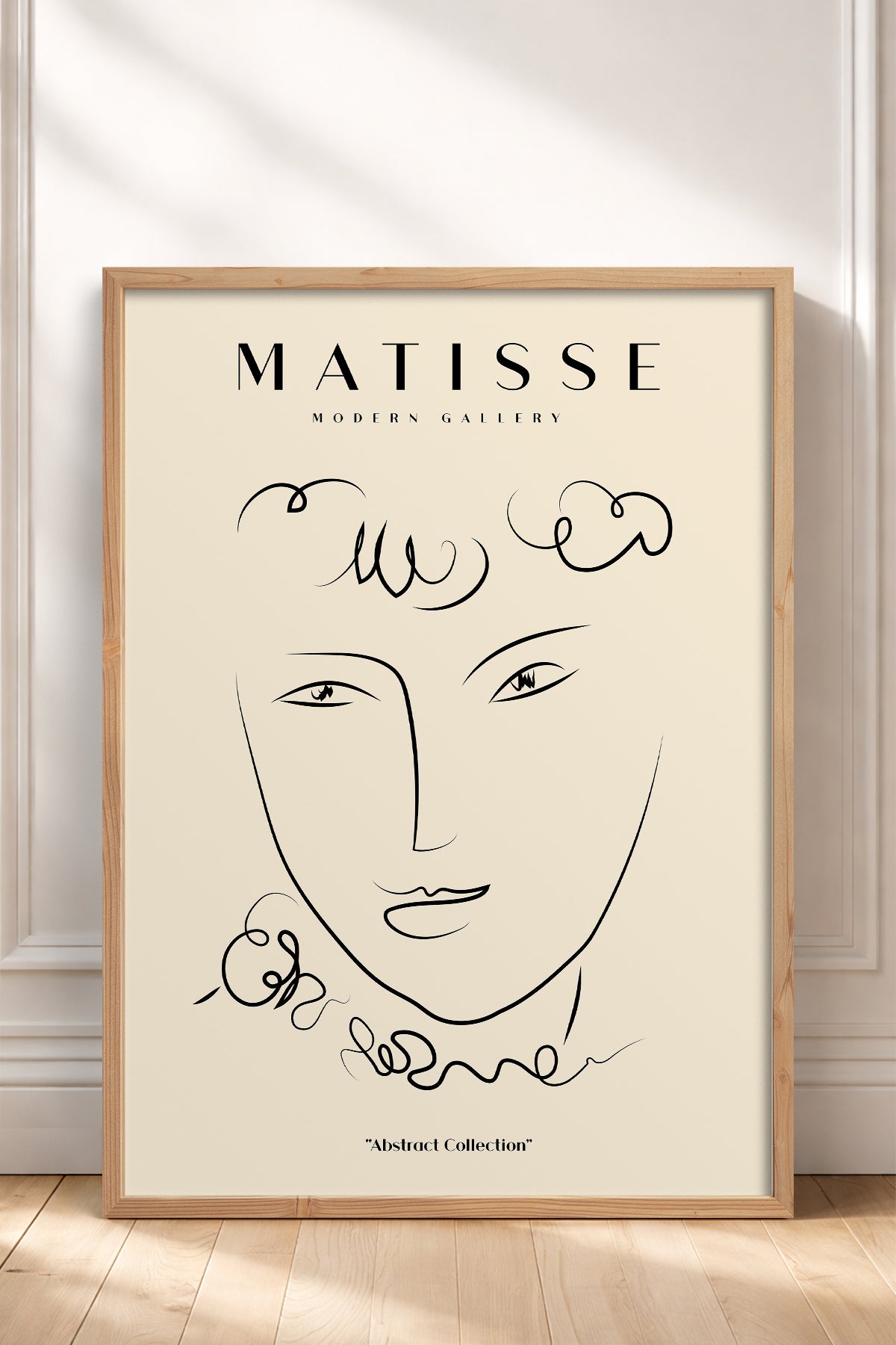 HOMEPACK Ahşap Çerçeveli Tablo Çerçeveli Poster Sanatsal Modern Duvar Dekoru MATISSE-12