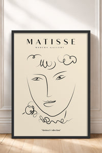 HOMEPACK Ahşap Çerçeveli Tablo Çerçeveli Poster Sanatsal Modern Duvar Dekoru MATISSE-12