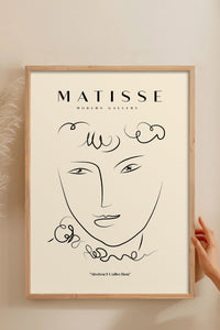 HOMEPACK Ahşap Çerçeveli Tablo Çerçeveli Poster Sanatsal Modern Duvar Dekoru MATISSE-12