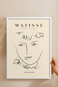 HOMEPACK Ahşap Çerçeveli Tablo Çerçeveli Poster Sanatsal Modern Duvar Dekoru MATISSE-12