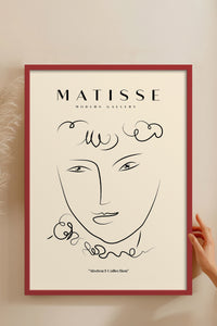 HOMEPACK Ahşap Çerçeveli Tablo Çerçeveli Poster Sanatsal Modern Duvar Dekoru MATISSE-12
