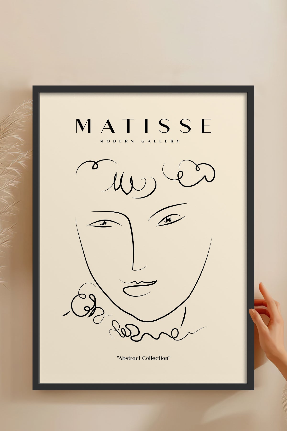 HOMEPACK Ahşap Çerçeveli Tablo Çerçeveli Poster Sanatsal Modern Duvar Dekoru MATISSE-12
