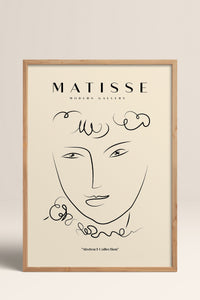 HOMEPACK Ahşap Çerçeveli Tablo Çerçeveli Poster Sanatsal Modern Duvar Dekoru MATISSE-12