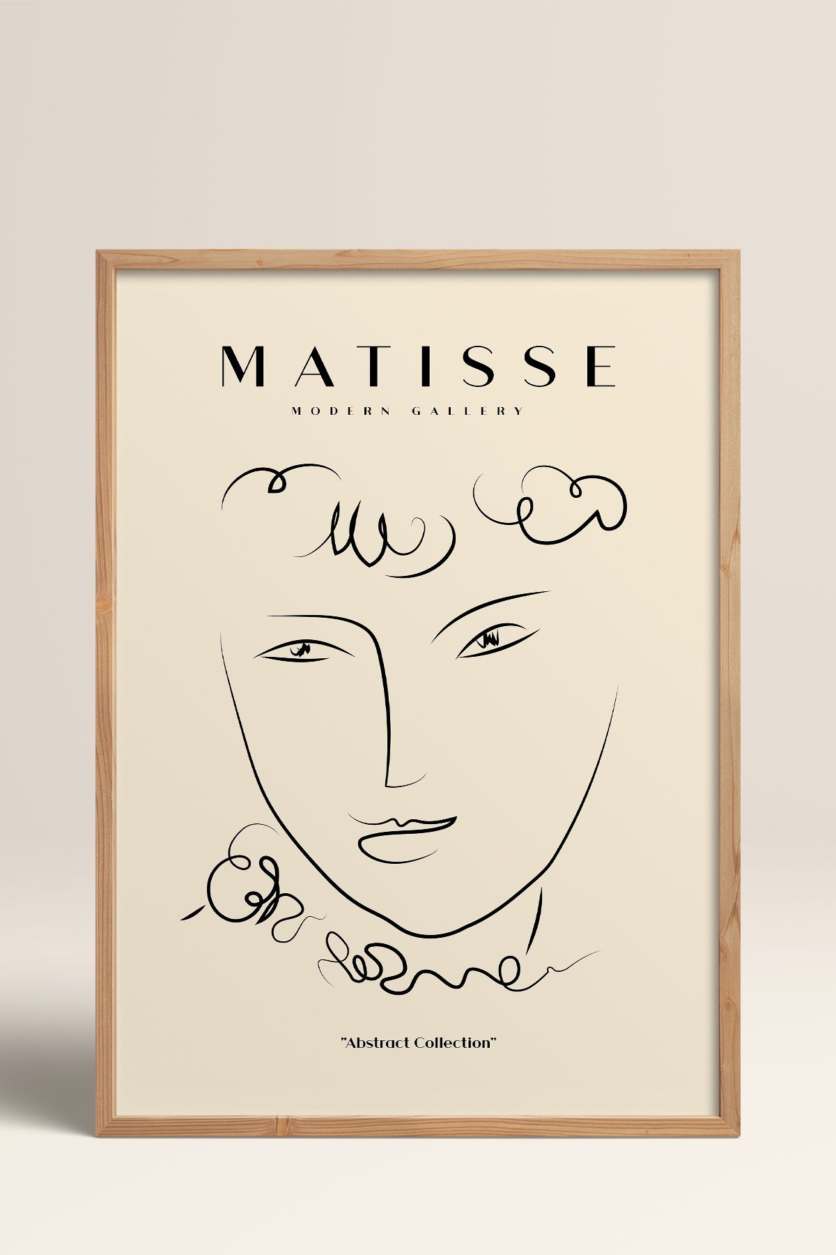 HOMEPACK Ahşap Çerçeveli Tablo Çerçeveli Poster Sanatsal Modern Duvar Dekoru MATISSE-12
