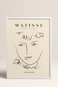 HOMEPACK Ahşap Çerçeveli Tablo Çerçeveli Poster Sanatsal Modern Duvar Dekoru MATISSE-12