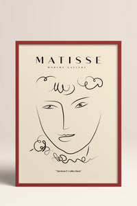 HOMEPACK Ahşap Çerçeveli Tablo Çerçeveli Poster Sanatsal Modern Duvar Dekoru MATISSE-12