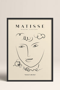 HOMEPACK Ahşap Çerçeveli Tablo Çerçeveli Poster Sanatsal Modern Duvar Dekoru MATISSE-12