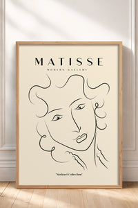 HOMEPACK Ahşap Çerçeveli Tablo Çerçeveli Poster Sanatsal Modern Duvar Dekoru MATISSE-13