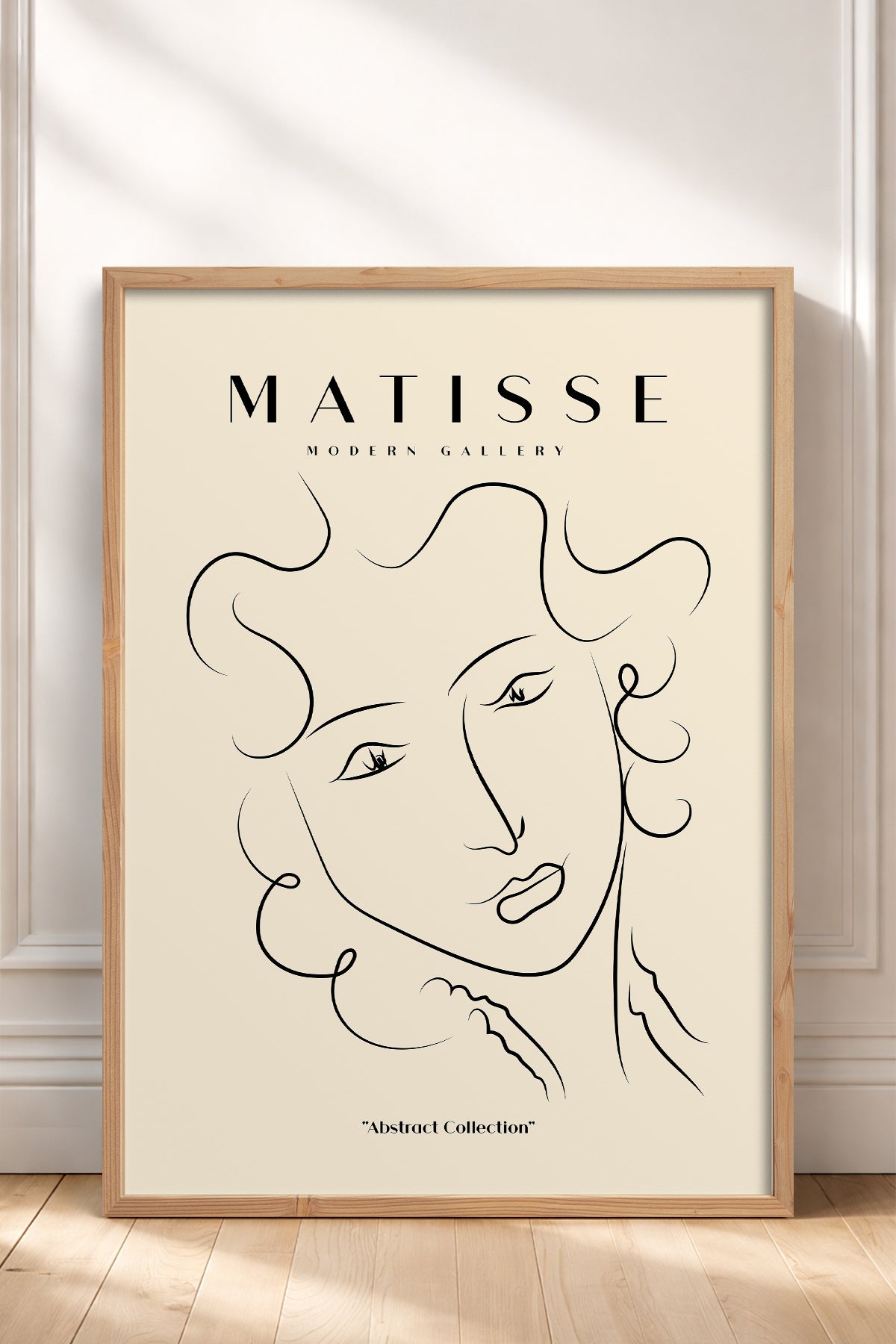 HOMEPACK Ahşap Çerçeveli Tablo Çerçeveli Poster Sanatsal Modern Duvar Dekoru MATISSE-13