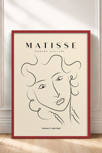 HOMEPACK Ahşap Çerçeveli Tablo Çerçeveli Poster Sanatsal Modern Duvar Dekoru MATISSE-13