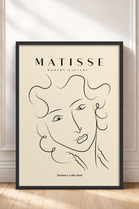 HOMEPACK Ahşap Çerçeveli Tablo Çerçeveli Poster Sanatsal Modern Duvar Dekoru MATISSE-13