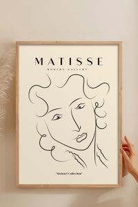 HOMEPACK Ahşap Çerçeveli Tablo Çerçeveli Poster Sanatsal Modern Duvar Dekoru MATISSE-13