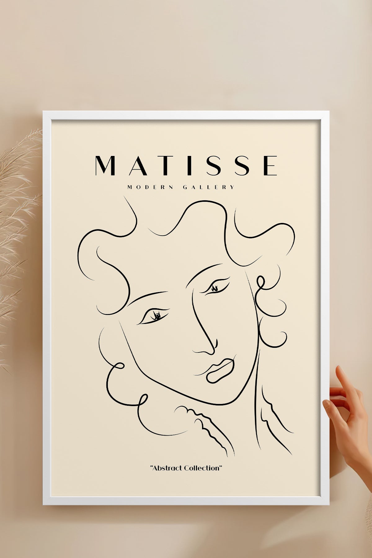 HOMEPACK Ahşap Çerçeveli Tablo Çerçeveli Poster Sanatsal Modern Duvar Dekoru MATISSE-13