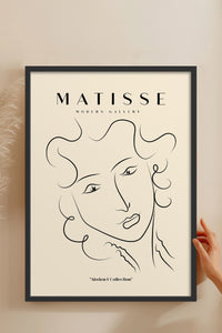 HOMEPACK Ahşap Çerçeveli Tablo Çerçeveli Poster Sanatsal Modern Duvar Dekoru MATISSE-13