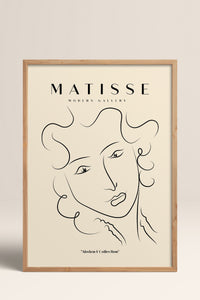 HOMEPACK Ahşap Çerçeveli Tablo Çerçeveli Poster Sanatsal Modern Duvar Dekoru MATISSE-13