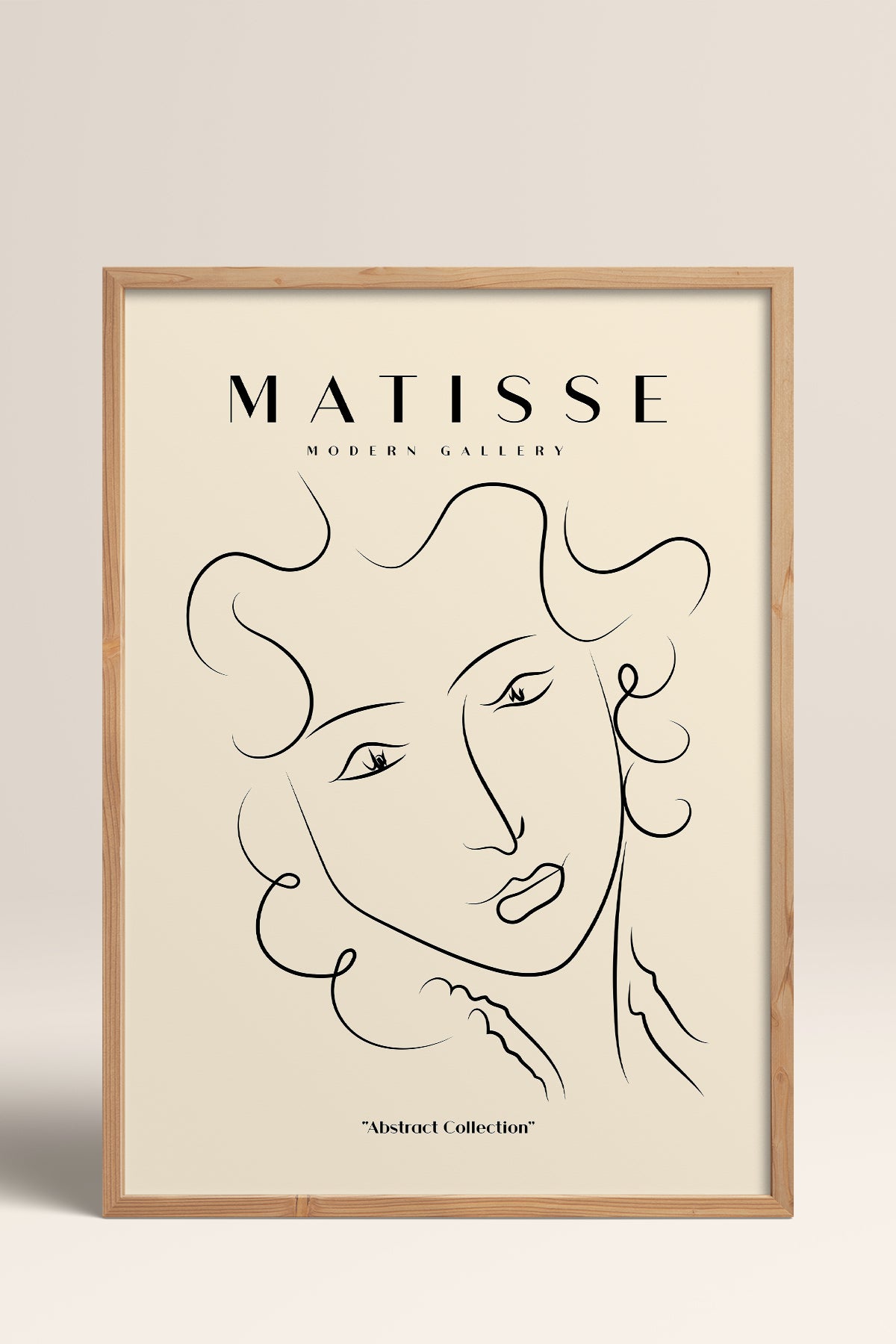 HOMEPACK Ahşap Çerçeveli Tablo Çerçeveli Poster Sanatsal Modern Duvar Dekoru MATISSE-13