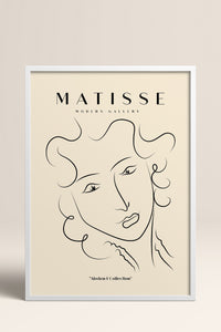 HOMEPACK Ahşap Çerçeveli Tablo Çerçeveli Poster Sanatsal Modern Duvar Dekoru MATISSE-13
