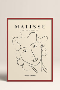 HOMEPACK Ahşap Çerçeveli Tablo Çerçeveli Poster Sanatsal Modern Duvar Dekoru MATISSE-13
