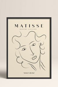 HOMEPACK Ahşap Çerçeveli Tablo Çerçeveli Poster Sanatsal Modern Duvar Dekoru MATISSE-13