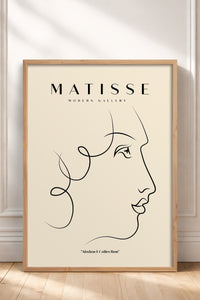 HOMEPACK Ahşap Çerçeveli Tablo Çerçeveli Poster Sanatsal Modern Duvar Dekoru MATISSE-14
