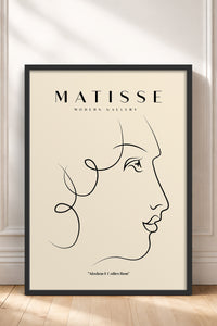 HOMEPACK Ahşap Çerçeveli Tablo Çerçeveli Poster Sanatsal Modern Duvar Dekoru MATISSE-14