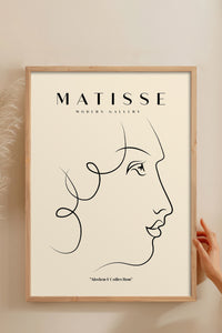 HOMEPACK Ahşap Çerçeveli Tablo Çerçeveli Poster Sanatsal Modern Duvar Dekoru MATISSE-14