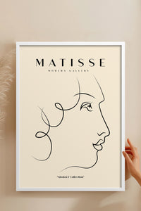 HOMEPACK Ahşap Çerçeveli Tablo Çerçeveli Poster Sanatsal Modern Duvar Dekoru MATISSE-14