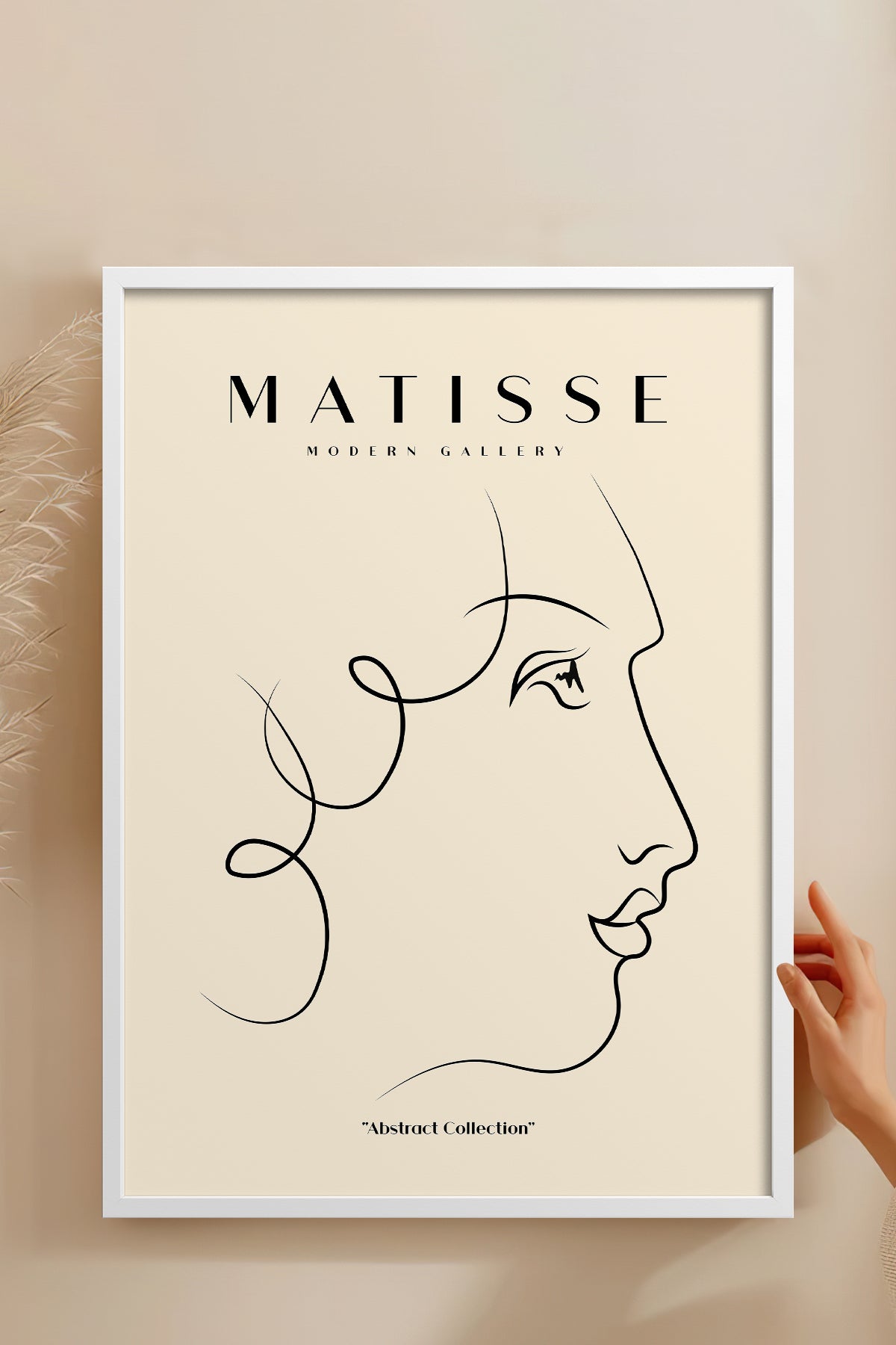 HOMEPACK Ahşap Çerçeveli Tablo Çerçeveli Poster Sanatsal Modern Duvar Dekoru MATISSE-14