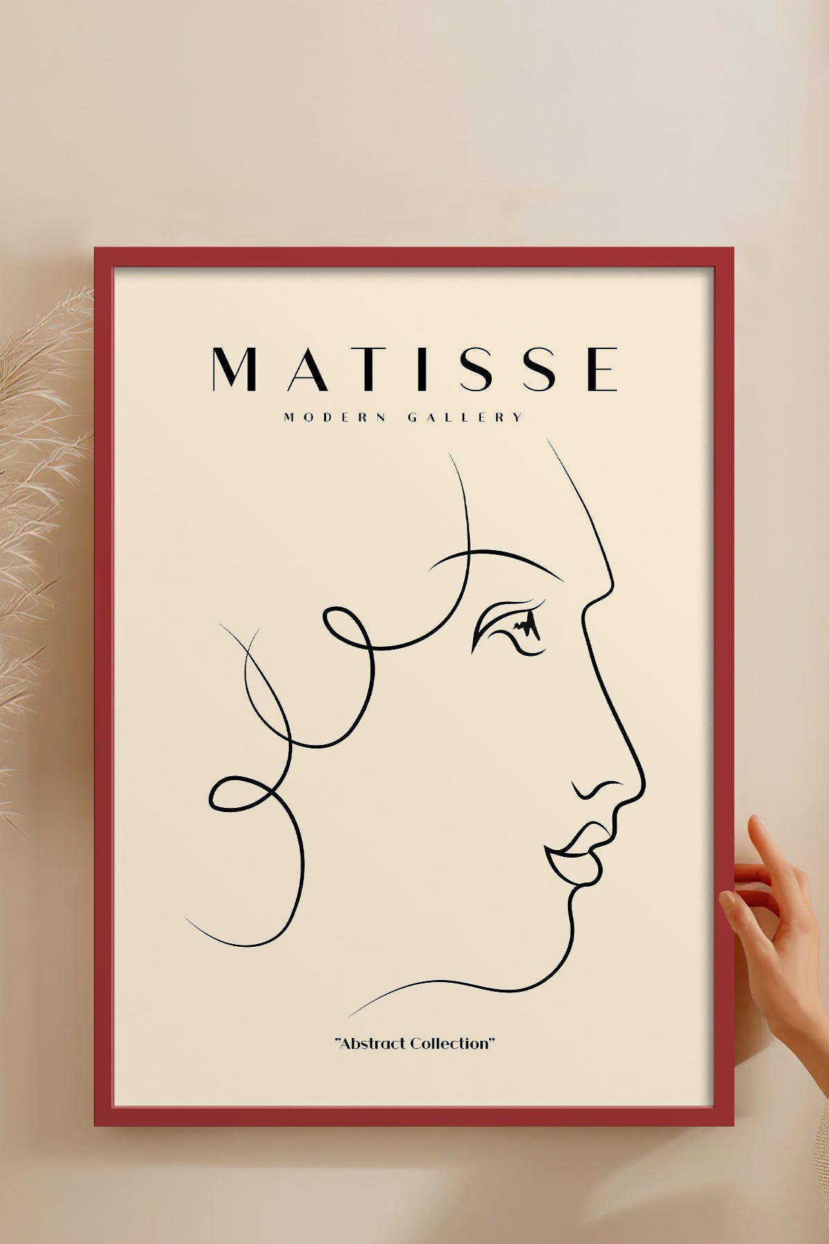 HOMEPACK Ahşap Çerçeveli Tablo Çerçeveli Poster Sanatsal Modern Duvar Dekoru MATISSE-14