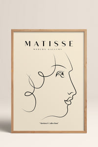 HOMEPACK Ahşap Çerçeveli Tablo Çerçeveli Poster Sanatsal Modern Duvar Dekoru MATISSE-14
