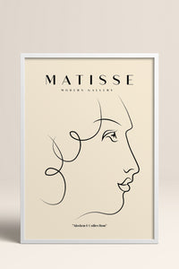 HOMEPACK Ahşap Çerçeveli Tablo Çerçeveli Poster Sanatsal Modern Duvar Dekoru MATISSE-14