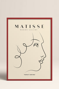 HOMEPACK Ahşap Çerçeveli Tablo Çerçeveli Poster Sanatsal Modern Duvar Dekoru MATISSE-14
