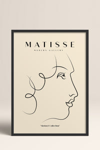 HOMEPACK Ahşap Çerçeveli Tablo Çerçeveli Poster Sanatsal Modern Duvar Dekoru MATISSE-14