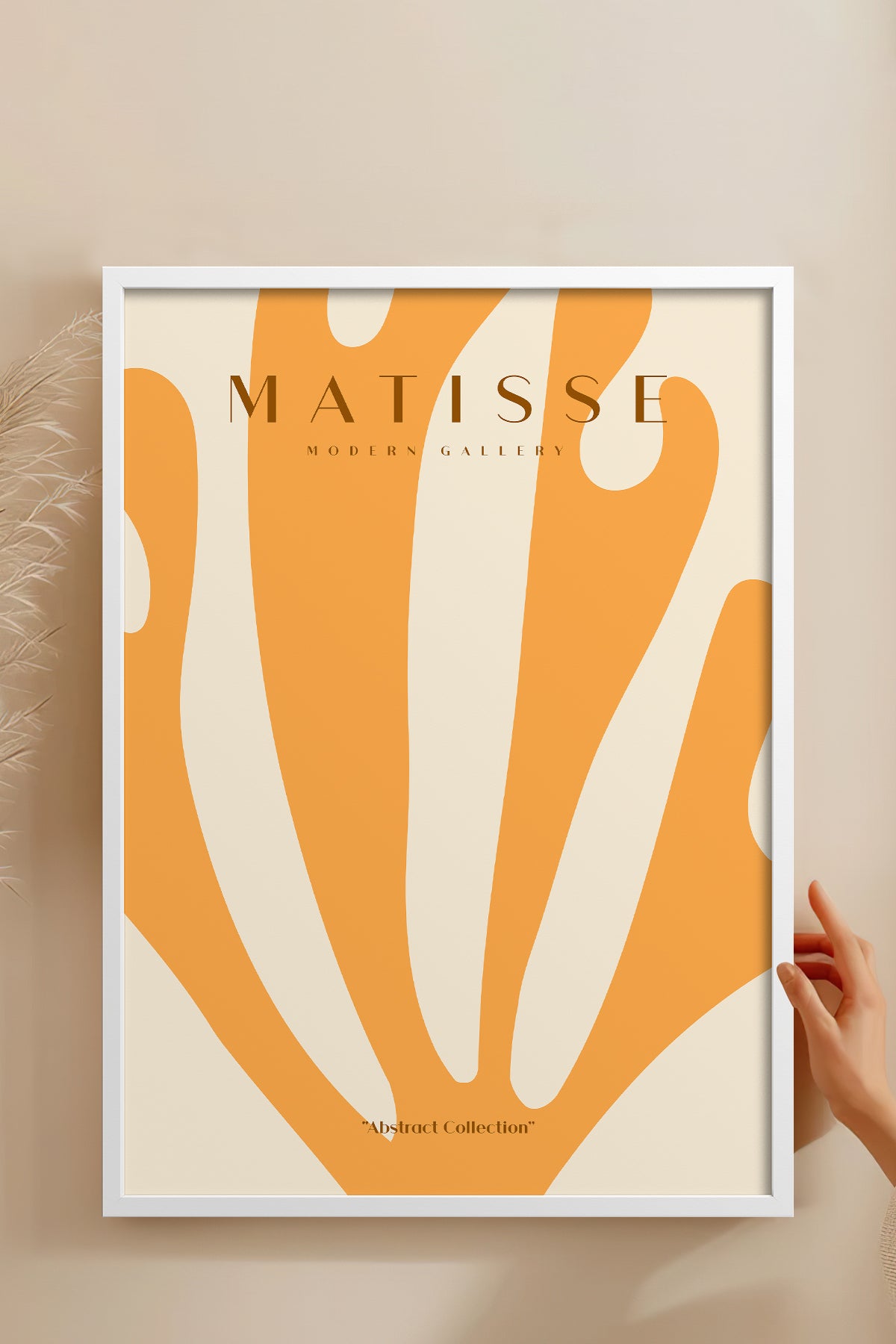 HOMEPACK Ahşap Çerçeveli Tablo Çerçeveli Poster Sanatsal Modern Duvar Dekoru MATISSE-15