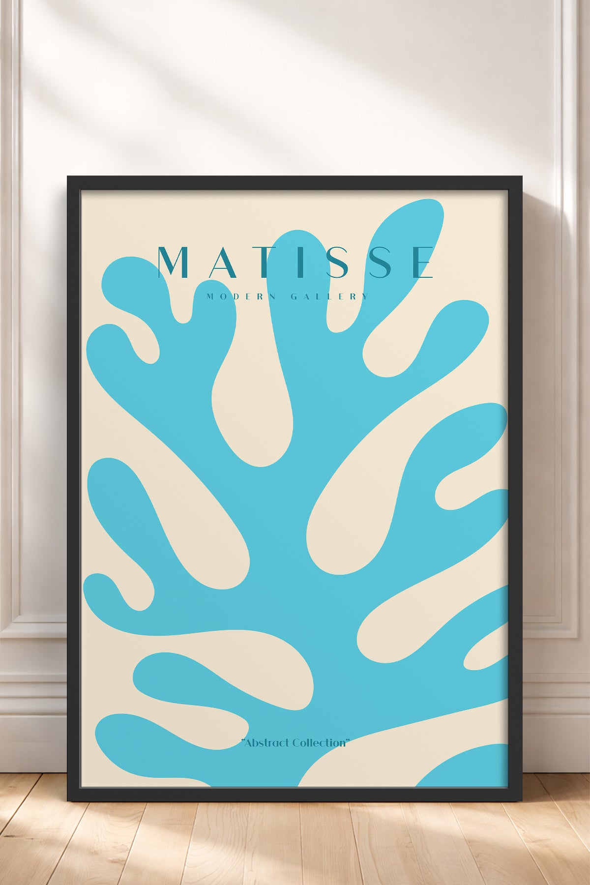 HOMEPACK Ahşap Çerçeveli Tablo Çerçeveli Poster Sanatsal Modern Duvar Dekoru MATISSE-16