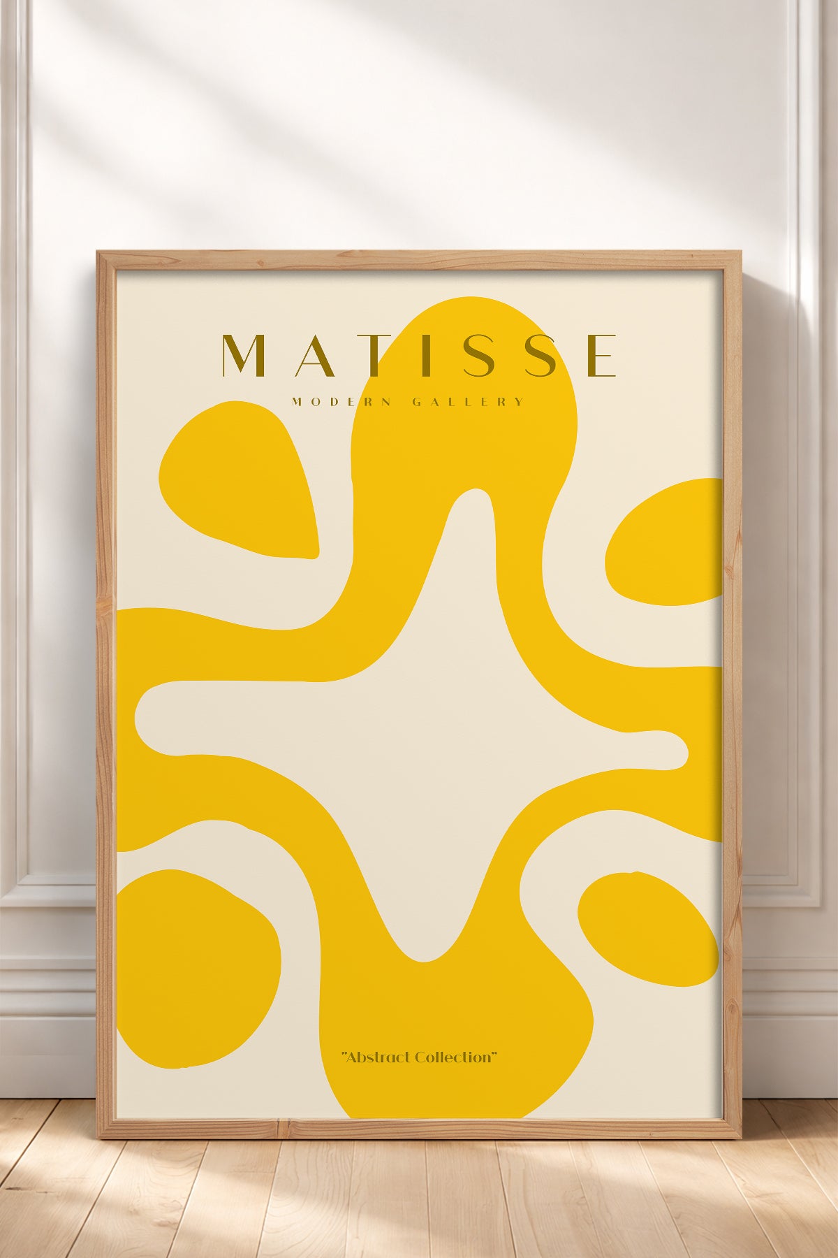HOMEPACK Ahşap Çerçeveli Tablo Çerçeveli Poster Sanatsal Modern Duvar Dekoru MATISSE-18