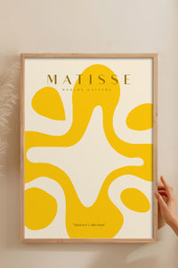 HOMEPACK Ahşap Çerçeveli Tablo Çerçeveli Poster Sanatsal Modern Duvar Dekoru MATISSE-18