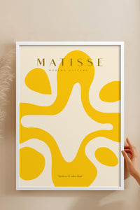 HOMEPACK Ahşap Çerçeveli Tablo Çerçeveli Poster Sanatsal Modern Duvar Dekoru MATISSE-18