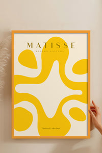 HOMEPACK Ahşap Çerçeveli Tablo Çerçeveli Poster Sanatsal Modern Duvar Dekoru MATISSE-18