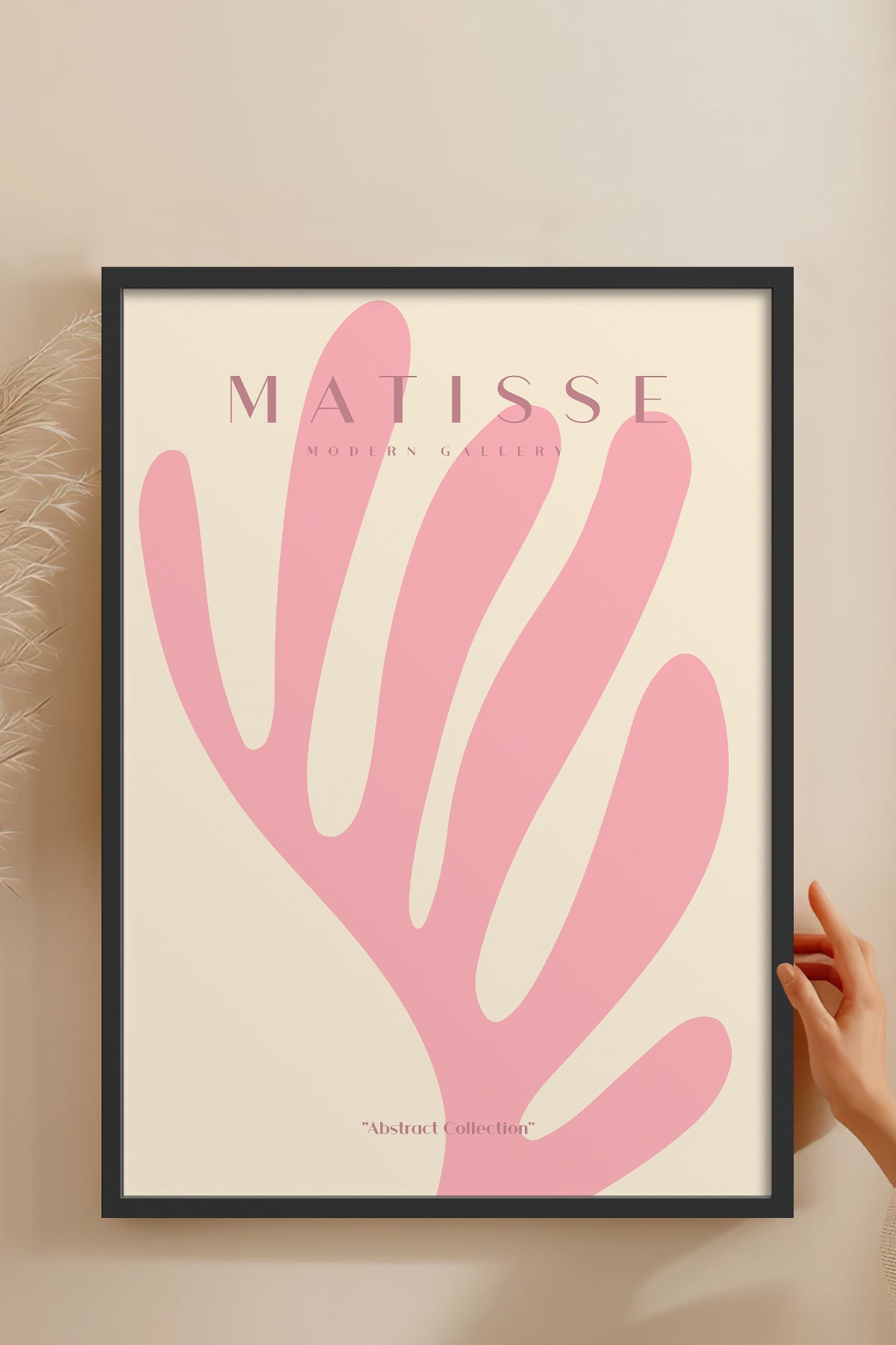 HOMEPACK Ahşap Çerçeveli Tablo Çerçeveli Poster Sanatsal Modern Duvar Dekoru MATISSE-19