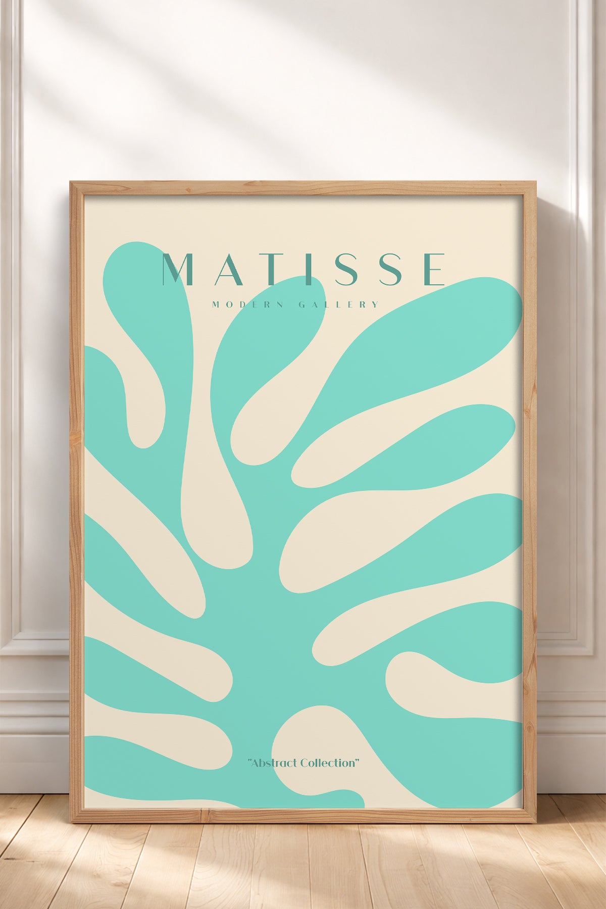 HOMEPACK Ahşap Çerçeveli Tablo Çerçeveli Poster Sanatsal Modern Duvar Dekoru MATISSE-20