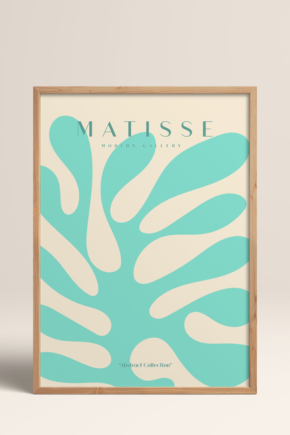 HOMEPACK Ahşap Çerçeveli Tablo Çerçeveli Poster Sanatsal Modern Duvar Dekoru MATISSE-20