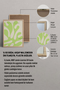HOMEPACK Ahşap Çerçeveli Tablo Çerçeveli Poster Sanatsal Modern Duvar Dekoru MATISSE-21