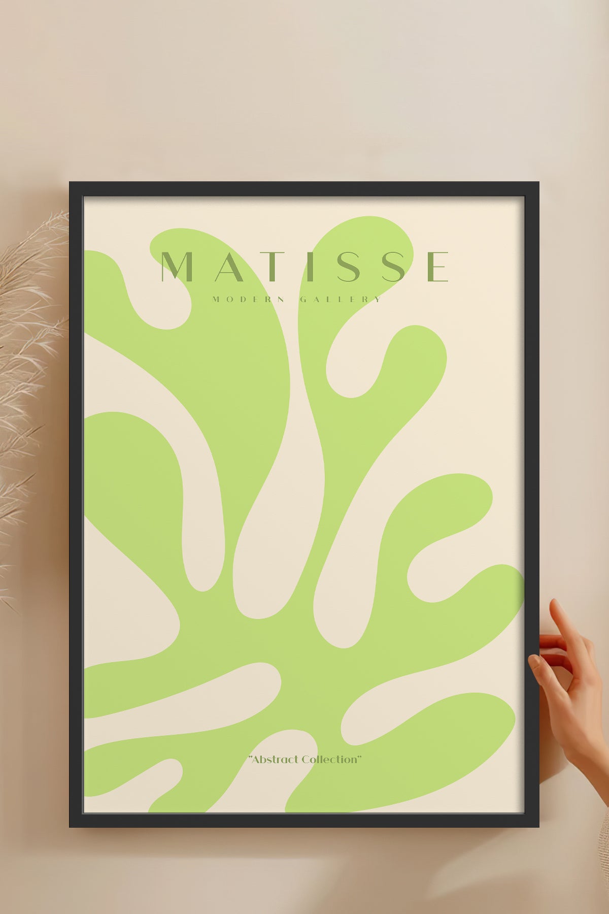 HOMEPACK Ahşap Çerçeveli Tablo Çerçeveli Poster Sanatsal Modern Duvar Dekoru MATISSE-21