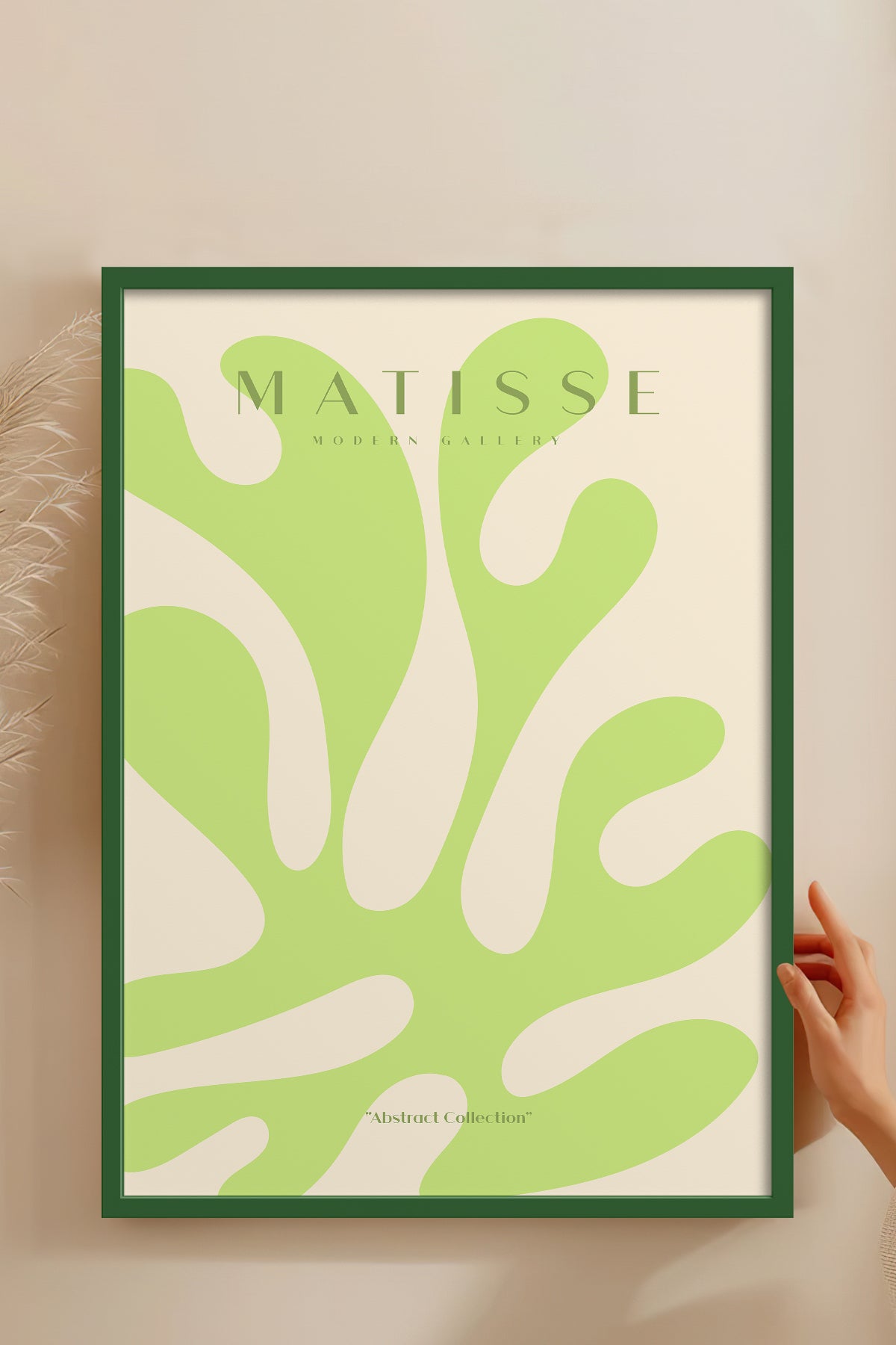 HOMEPACK Ahşap Çerçeveli Tablo Çerçeveli Poster Sanatsal Modern Duvar Dekoru MATISSE-21