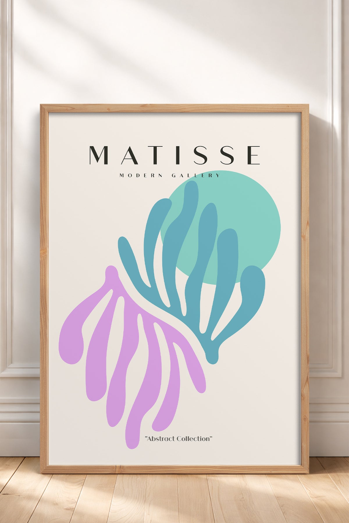 HOMEPACK Ahşap Çerçeveli Tablo Çerçeveli Poster Sanatsal Modern Duvar Dekoru MATISSE-23