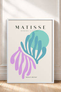 HOMEPACK Ahşap Çerçeveli Tablo Çerçeveli Poster Sanatsal Modern Duvar Dekoru MATISSE-23