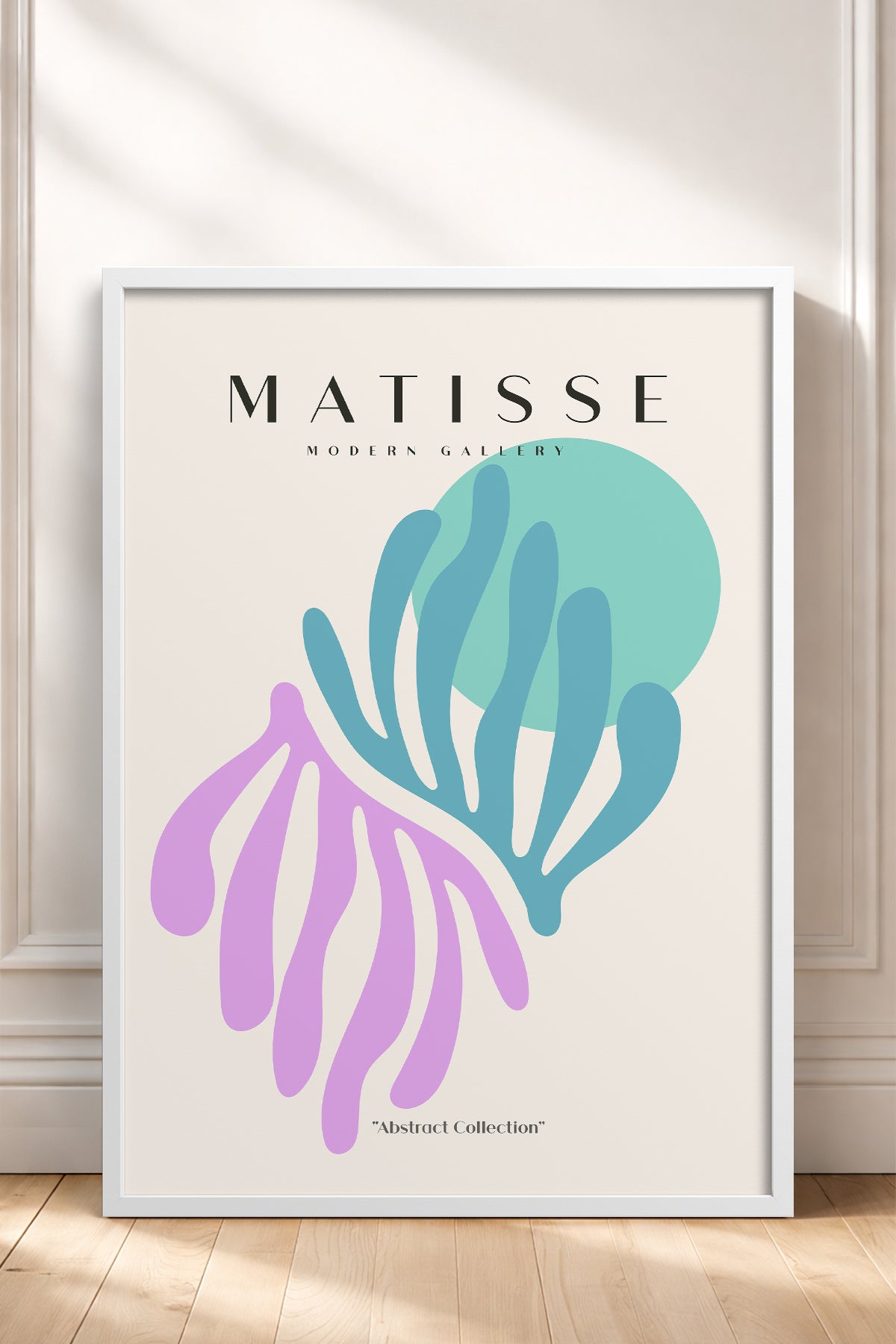 HOMEPACK Ahşap Çerçeveli Tablo Çerçeveli Poster Sanatsal Modern Duvar Dekoru MATISSE-23