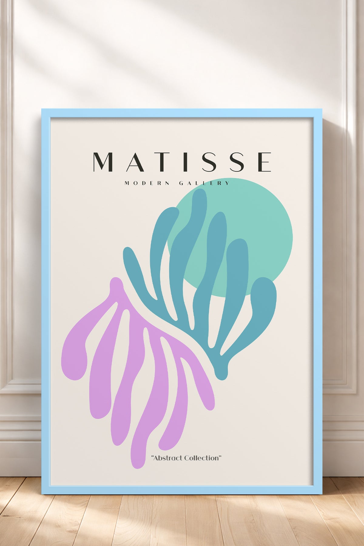 HOMEPACK Ahşap Çerçeveli Tablo Çerçeveli Poster Sanatsal Modern Duvar Dekoru MATISSE-23